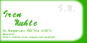 iren muhle business card